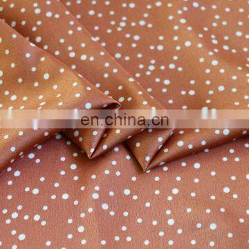 Chinese Supplier High Quality Cheap Polka Dot Pattern Printed Polyester Satin Fabric for Dress photo-3