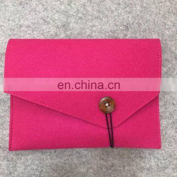 Free Sample Women pink Felt Computer Laptop Bag 17 in