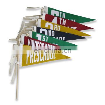 factory direct sale low cost felt triangle pennant flag