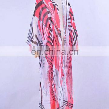 Зебра пляжный кимоно-кадиган летнее шифоновое пляжное платье-капюшон для купальника, легкая длинная пляжная одежда для каникул photo-3