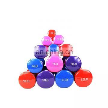 Portable Colorful Gym Fitness Plastic Dip Dumbbell