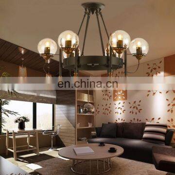 Винтажный промышленный ретро-коммерческий люстра photo-5