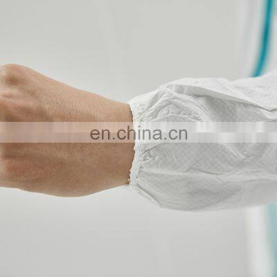 Custom Micropore Tape Body Protective Disposable Microporous Coverall With Boot Covers PPE Disposable Gowns photo-3