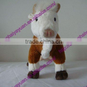 Artificial plush stuffed cow toy.soft toy cow.