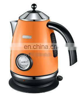 Antronic 1850-2200W 1.7L S/S orange Electric Kettle with zinc alloy handle