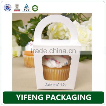 2016 Food Grade paper cake box with window and cake box with handle