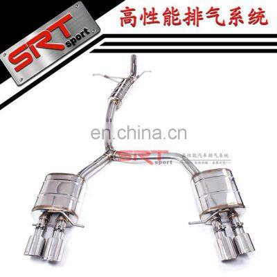 High Quality 304 Stainless Steel Auto Exhaust System Muffler for Audi q5 Cat Back With Valve Control and Downpipe photo-2