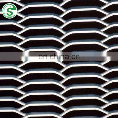 Expanded aluminum metal mesh cladding panels metal frame suspended ceiling