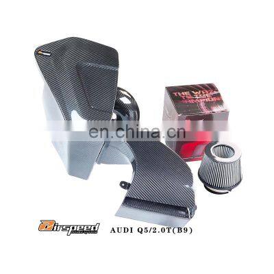 Easy to Install Customized Design Lowest Discount High Quality Glossy Carbon Fiber Part Air Intake Kit For AUDI Q5 B9