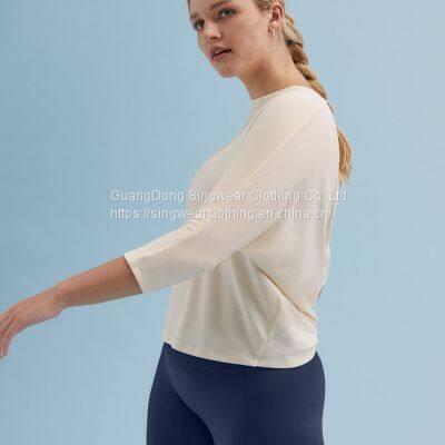 Women's Santoni Seamless Quick Dry & Wicking Running Sports Tee. photo-2