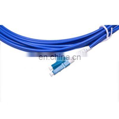LC-FC Spiral Armored Single Mode Simplex Duplex LSZH PVC Fiber Jumper Breakout Armored Fiber Optic Patch Cord