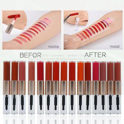 Make Your Own 10 Colors Non Sticky Cup Mask Waterproof Lip Gloss Vendor Private Label Matte Liquid Lipstick photo-4