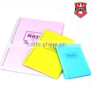 PP PVC transparency cover school office spiral notebook