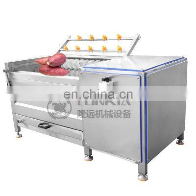 Industrial sweet potato peeling machine brush peeling roller washing machine