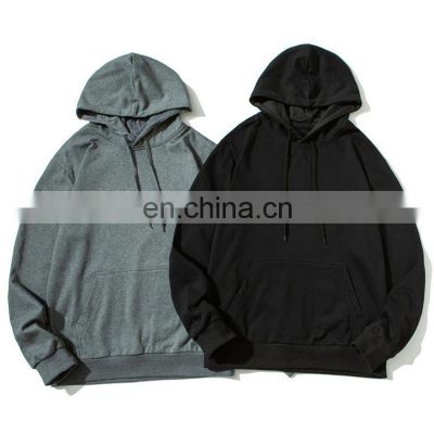 China Manufacture Custom Cotton Hooded Pullover Sweatshirt  Heavy Fleece plain Oversized Men's Hoodies