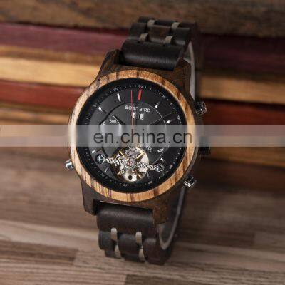 Own Design Custom Logo Luxury Wood Metal Strap Chronograph & Date Display Quartz Watch Timepieces for Women photo-3