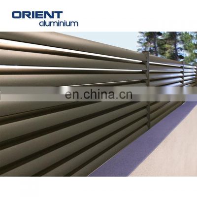 factory directly aluminium horizontal slat fencing system with ce certificatation