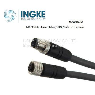 INGKE, 900016055,M12Cable Assemblies,8PIN,Male to Female,IP67