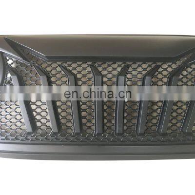 JL1071 Grille Hot Selling Car Grille Auto Accessories Black ABS Angry Mesh Front Grille Fit For Jeep W Rangler JL 2018+ photo-3