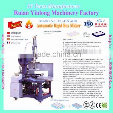 YL-CX-420 Automatic Rigid Box Maker/Business card box making machine/wrapper/forming machine/Automatic Rigid Box Making Machine