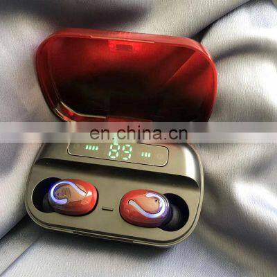 Q61C 5.1 tws mobile headphones wireless earbuds earphone waterproof headset with LED power display