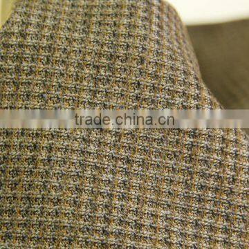 Stock Lot High Quality With Low Price Mini Checked TR Brushed Stretch Fabric for Men Suit photo-4
