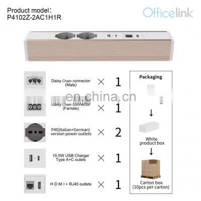 European Outlets With USB C and RJ45 Connectors photo-3