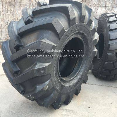 Two busy construction machinery tires 23x8.5-12 sliding loader front wheel tires
