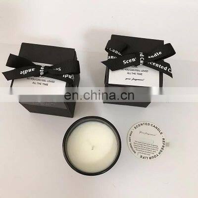 Black Custom Aroma Soy Wax Candle Scented Candles Luxury Jars photo-5
