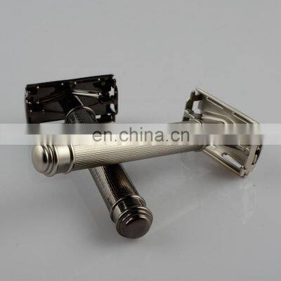 New Design Butterfly Head Colorful Brass Metal Eco-Friendly Black Barber Double Edge Blades Shaving Safety Razor photo-5