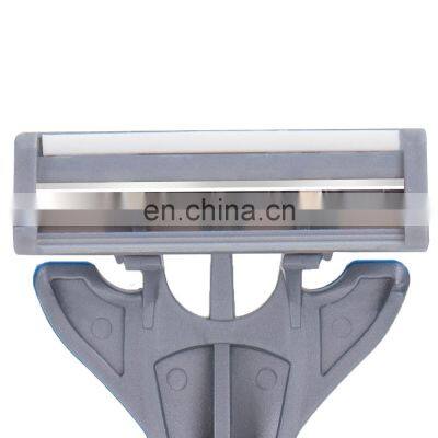 Quality Triple Blades Disposable Men Razor Rubber And Plastic Handle Shaving Stick Germany Stainless Steel Male Shave LY3-01B