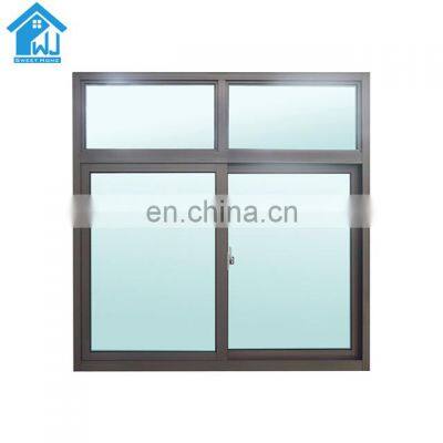 factory directly frosted glass casement window with cheap price and good quality aluminum window glass window