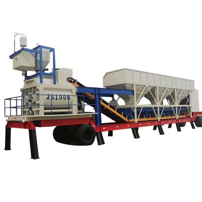 Supply of mobile mixing plant one party two parties base free truck mounted integrated concrete mixer for mixing plant