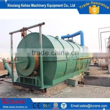 Crude oil and wire pyrolysis machine with high oil yield