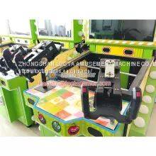 Guangdong Zhongshan Tai Le Play Children's Indoor Video Game Carnival Shooting Amusement Equipment Fruit Big Riot Green Theme Shot Ball Shot Watercolor TV Display photo-4
