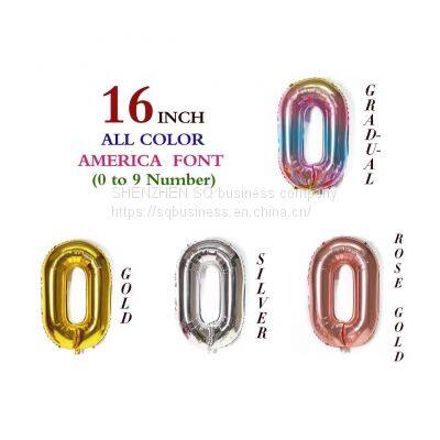 16inch Gold Sliver Alphabet Cheap Helium Letter Aluminium Foil Balloon For Birthday Wedding Festival Party Decoration photo-3