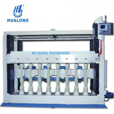 Hualong Machinery Granite Column Cutting Processing Cylinders Stone Baluster Profiling Machine