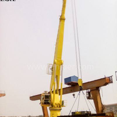 Hydraulic Light-Duty Telescopic Boom Marine Deck  Crane Straight Arm Crane with  CCS BV ABS Approved