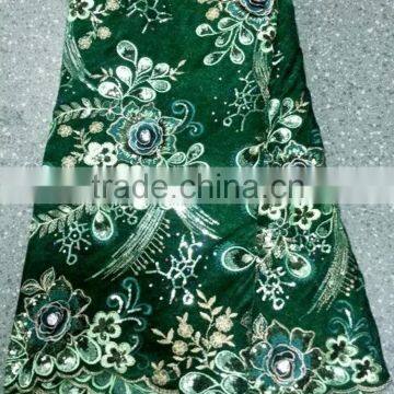 T238-4 green high quality 100% african korea velvet