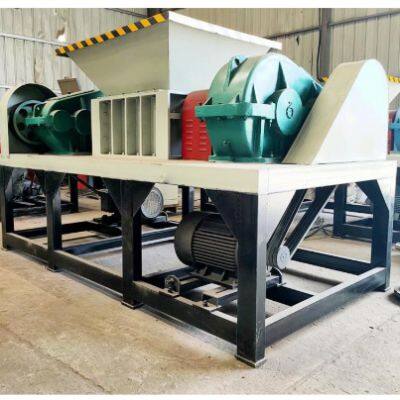 Security Level 7 Waste Tire Recycling Machine Tire Double Shaft Shredder Metal Tire Wire Shredder Machine