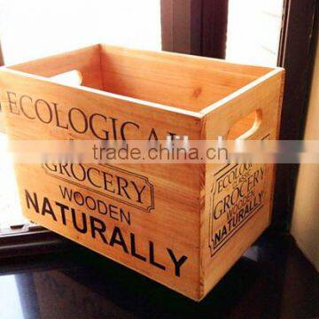 Eco-friendly custom wooden zakka storage box