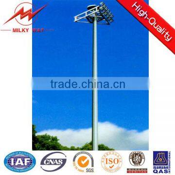 16*2000w lights weight and high strength High Mast Light Pole for stadium