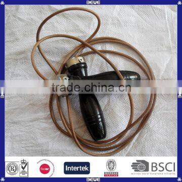 new design top quality real leather jump rope