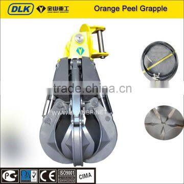 china supplier scrap grapple, orange peel grapple
