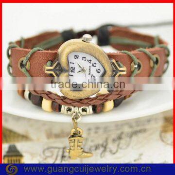 Fashion vintage newest oem leather watch