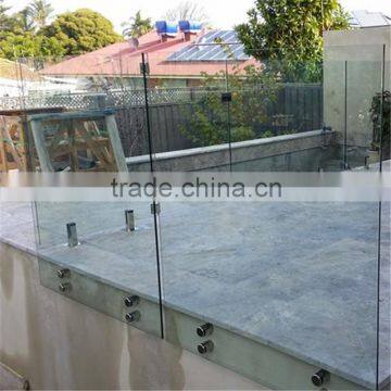 frameless glass railing glass fence for balcony decoration