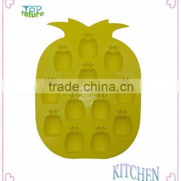 12 Holes Silicone Funny Pineapple Shaped Cake Mold