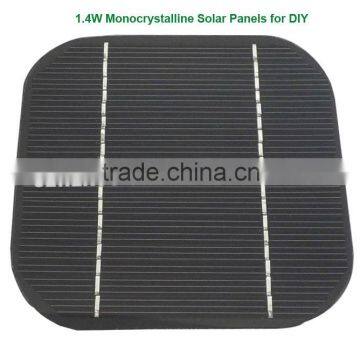 1.4W Monocrystalline Solar Panels for DIY