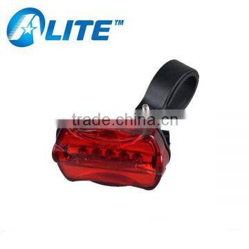 China Cheap Red 5LEDs Led Bike Light with 7 Modes