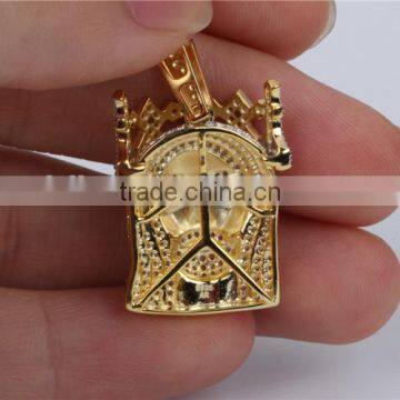 Micro Set 925 Silver Jesus Face Pendant 2015 Hip Pop Jewelry photo-5